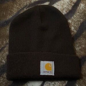 Carhartt Dark Brown Knit Beanie